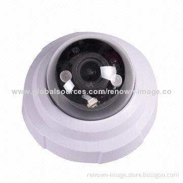 720P HD Indoor Fixed Dome Network Camera, 3-axis Rotation, IR LED Length of 5 to 10m